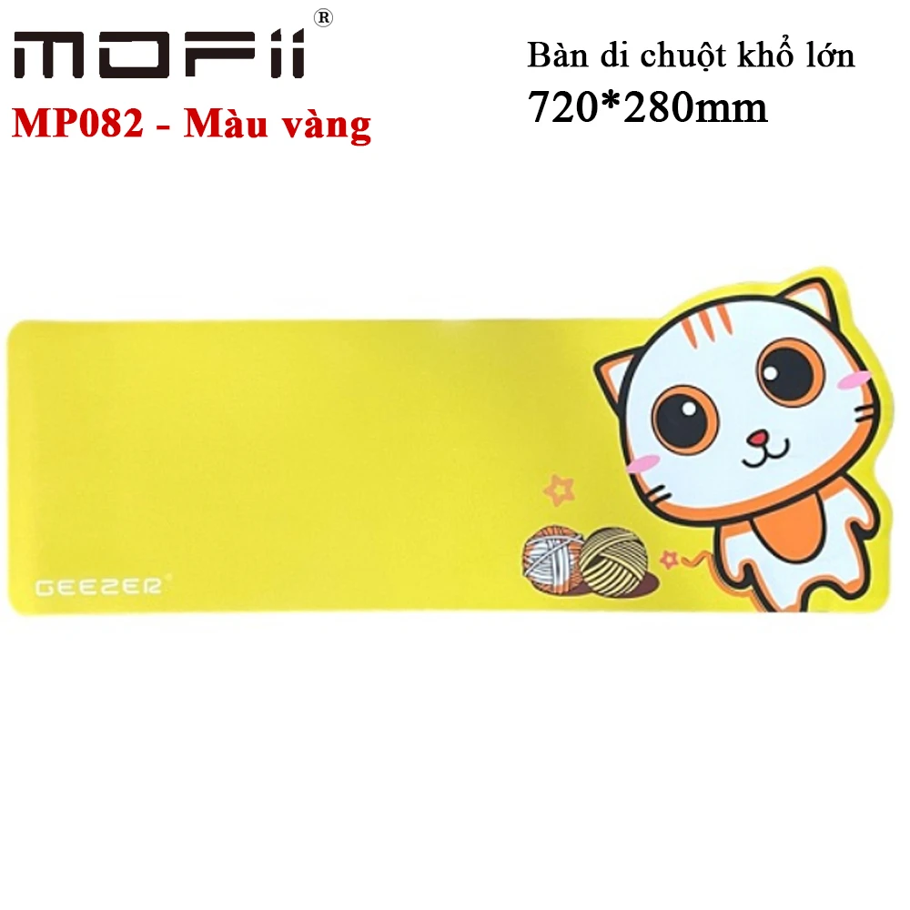 Lót chuột hình mèo kitty màu vàng dễ thương