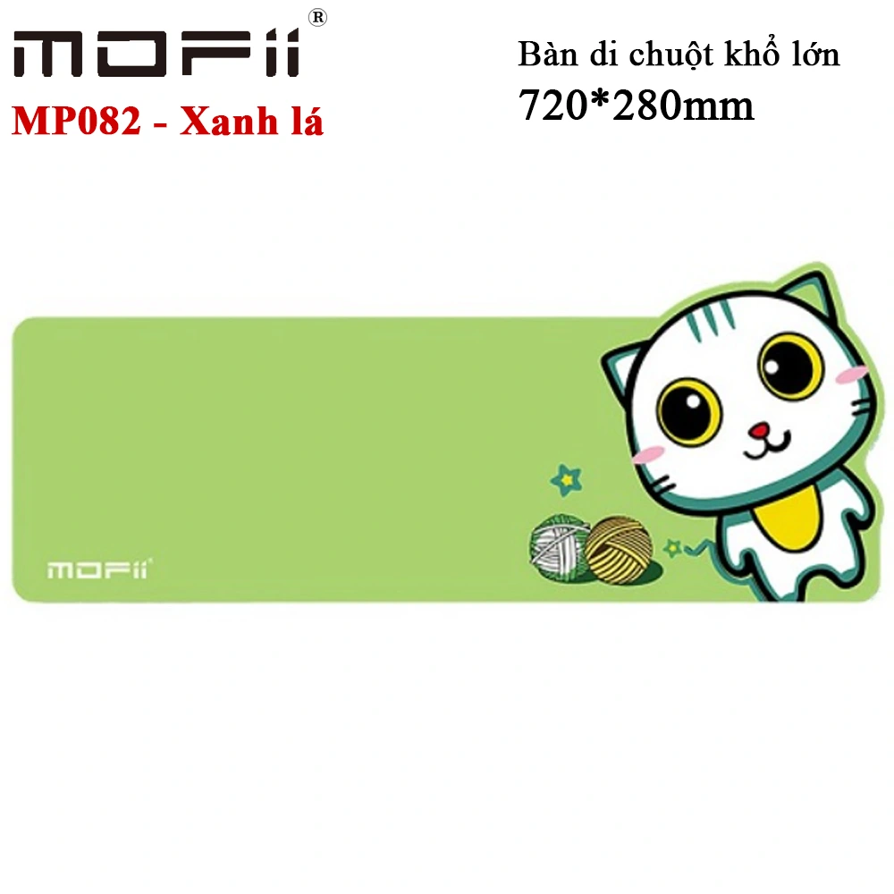 Lót chuột hình mèo kitty màu Green dễ thương