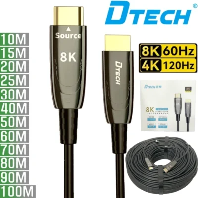 Dây cáp HDMI 2.1 8K sợi quang Dtech