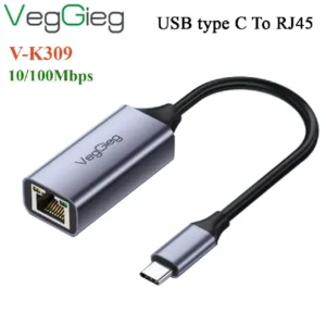 Cáp USB Type C to Lan RJ45 VegGieg V-K309