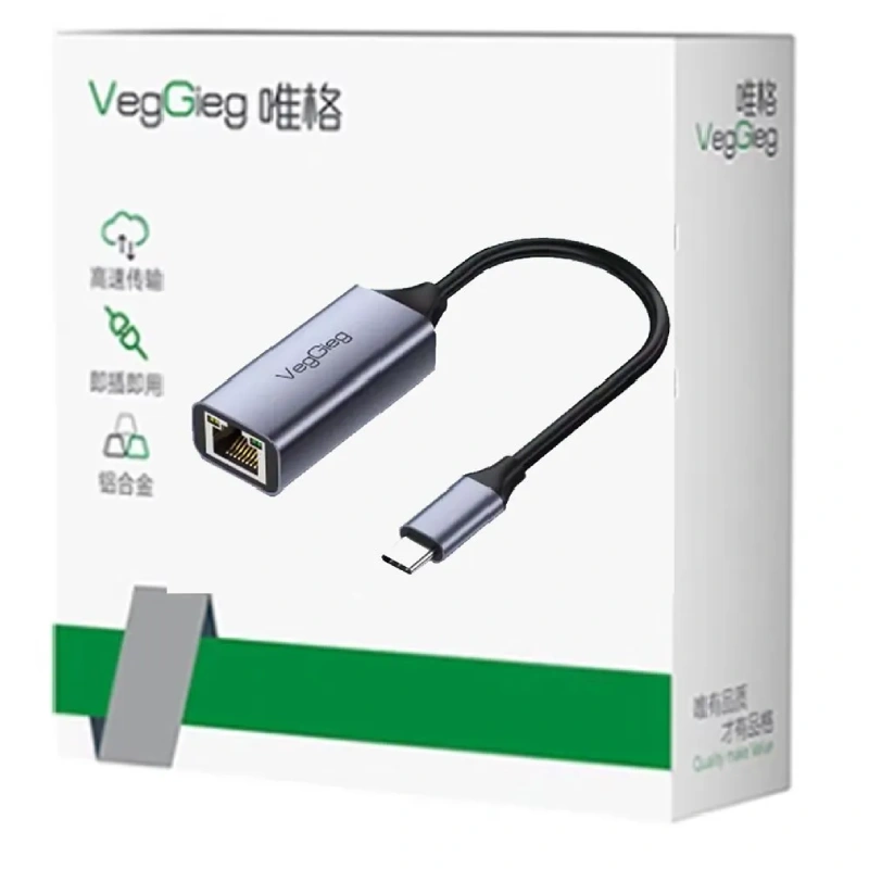 Cáp Chuyển Đổi USB Type C Sang Lan RJ45 VegGieg