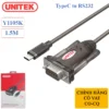 Cáp chuyển USB TypeC to RS232 Unitek Y-1105K dài 1.5M