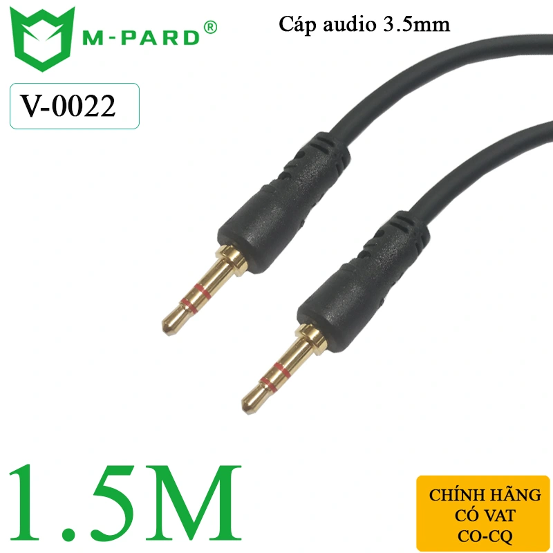 Dây cáp audio 3.5mm 2 đầu đực chính hãng M-PARD V-0022 dài 1.5M