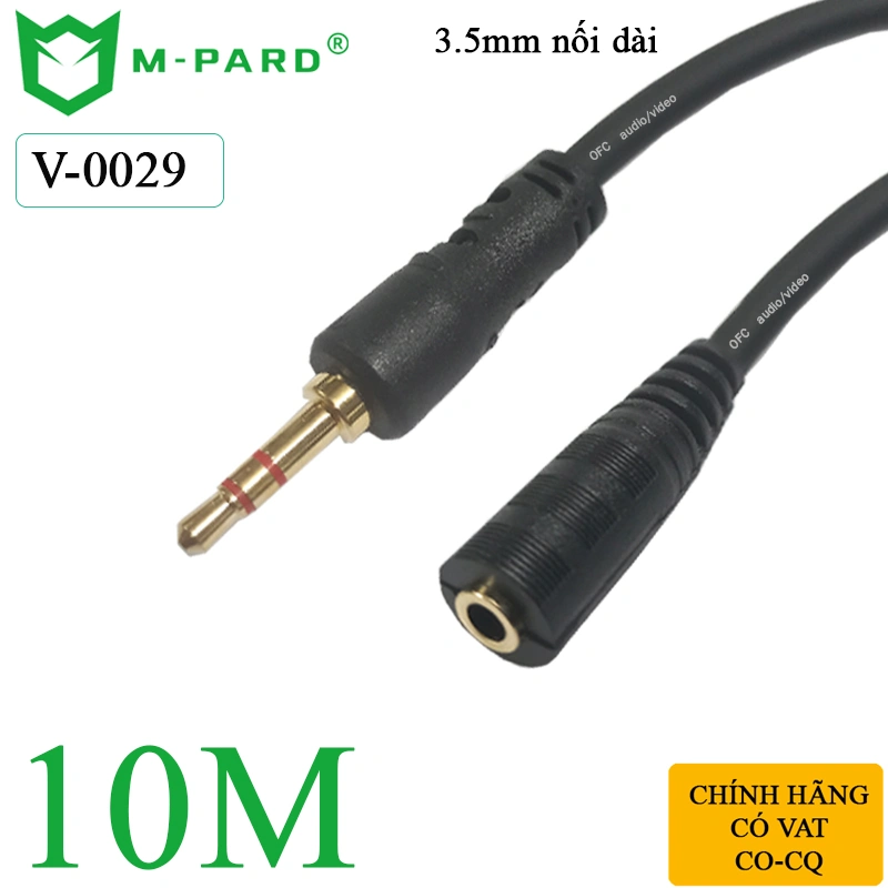 Dây nối dài audio 3.5mm chính hãng M-PARD V-0029 dài 10M