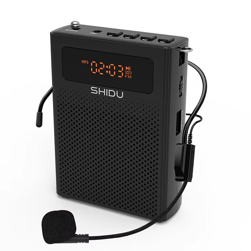 Máy trợ giảng có dây bluetooth FM chính hãng Shidu SD-S268 màu đen