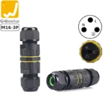 Cút nối dây điện chống nước IP68 chính hãng E-Weichat EW-M16 - 3 chân