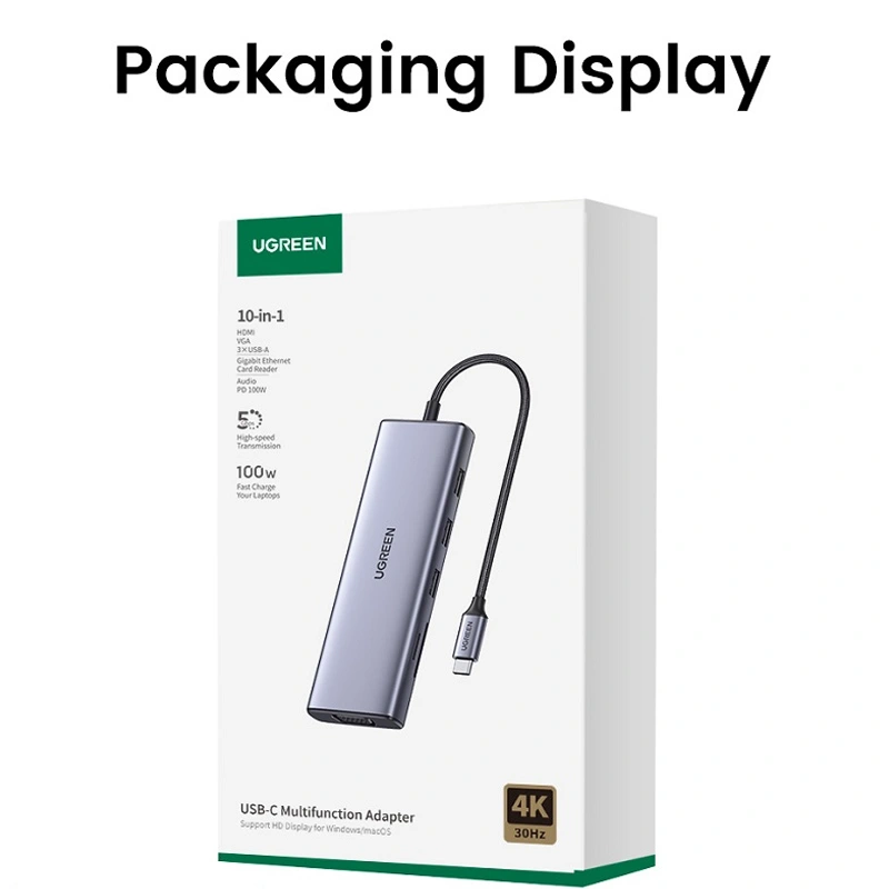Hub chuyển đổi đa năng USB-C 10-in-1 Ugreen 15601