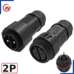 Đầu nối dây điện, dây điều khiển chống nước IP68 ZSJ M25-MFS loại chân hàn - 2 chân
