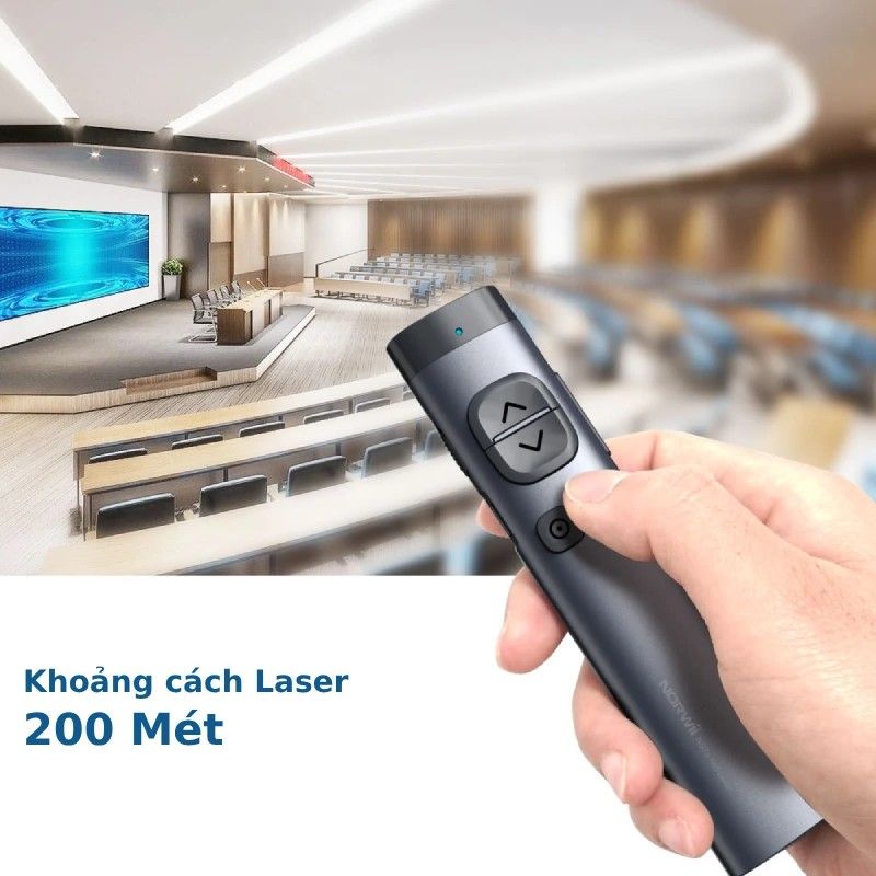 Bút trình chiếu Bluetooth Laser kỹ thuật số cho màn hình LED Norwii N97S-R laser màu đỏ (Sao chép) - Phụ Kiện Điện Tử Việt Nam