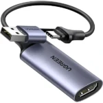Cáp ghi hình 2 cổng HDMI Livestream USB Type C HDMI 4K@30Hz Ugreen CM726- 25773 - Ugreen CM489-40189