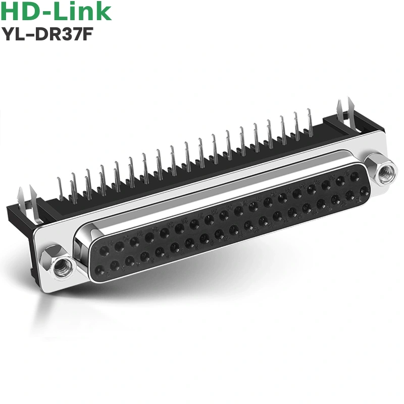 Đầu hàn bo mạch PCB DB37 37 chân cái góc 90 độ HD-Link YL-DR37F