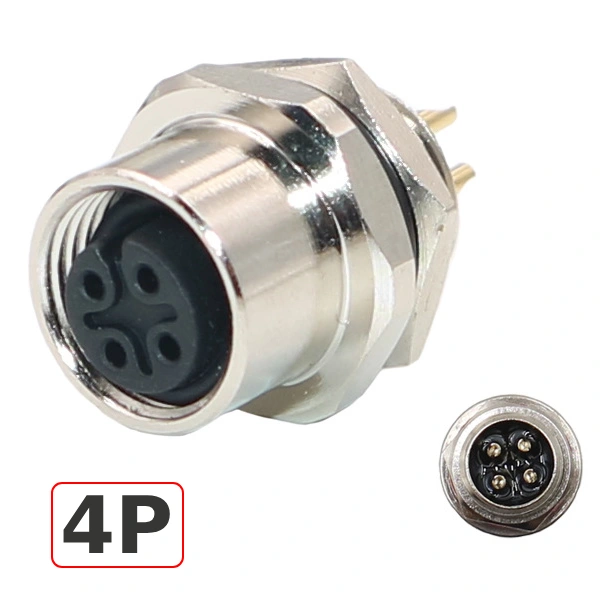 Đầu giắc nối cảm biến chống nước IP68 ZSJ M12H-PF-4P 2
