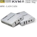 Bộ kéo dài HDMI qua cáp mạng có cổng USB 120m -  4K 120M KVM Extender - 60M HDMI KVM Extender