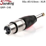 Đầu giắc âm thanh chuyển đổi 6.5mm mono sang XLR Soundking - XLR female to 6.35mm Mono male QRP-C45